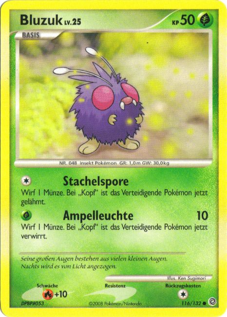 Bluzuk 116 — Rätselhafte Wunder (German Pokémon TCG card)