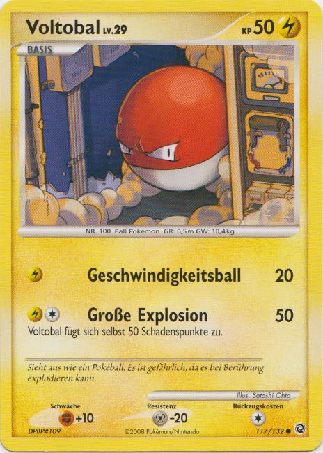 Voltobal 117 — Rätselhafte Wunder (German Pokémon TCG card)