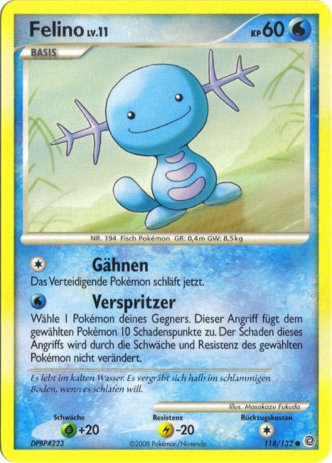 Felino 118 — Rätselhafte Wunder (German Pokémon TCG card)