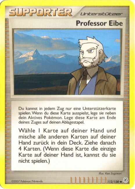Professor Eibe 123 — Rätselhafte Wunder (German Pokémon TCG card)