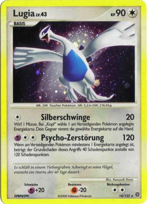 Lugia 14 — Rätselhafte Wunder (German Pokémon TCG card)