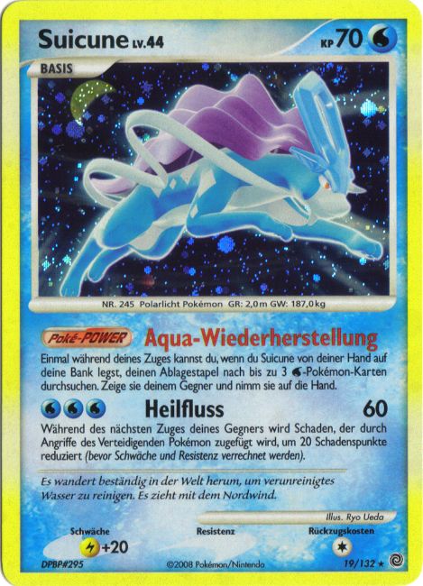 Suicune 19 — Rätselhafte Wunder (German Pokémon TCG card)