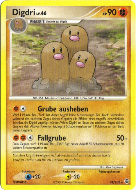 Digdri 24 — Rätselhafte Wunder (German Pokémon TCG card)
