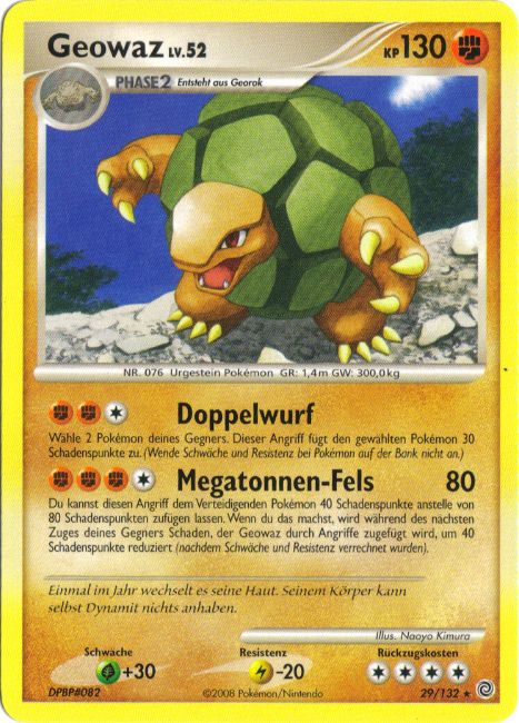 Geowaz 29 — Rätselhafte Wunder (German Pokémon TCG card)
