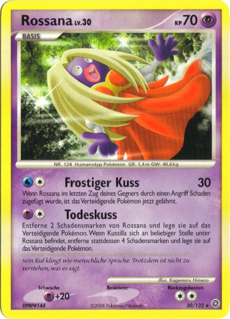Rossana 30 — Rätselhafte Wunder (German Pokémon TCG card)