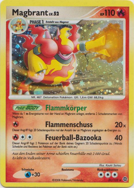 Magbrant 31 — Rätselhafte Wunder (German Pokémon TCG card)