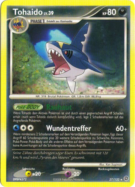 Tohaido 37 — Rätselhafte Wunder (German Pokémon TCG card)