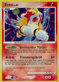 Entei 4 — Rätselhafte Wunder (German Pokémon TCG card)
