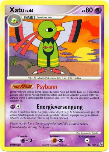 Xatu 44 — Rätselhafte Wunder (German Pokémon TCG card)