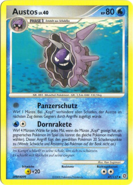 Austos 47 — Rätselhafte Wunder (German Pokémon TCG card)