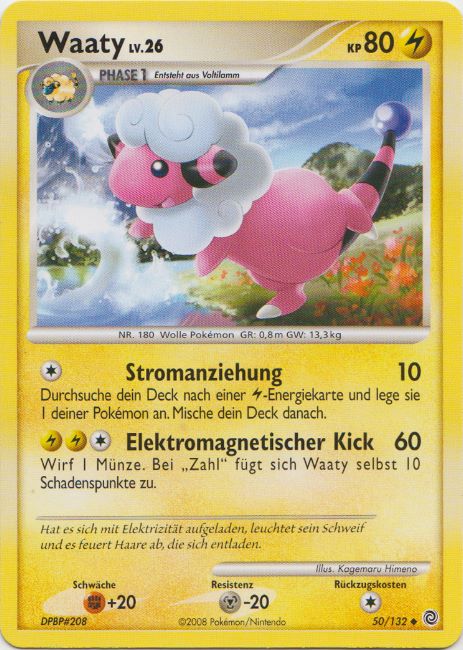 Waaty 50 — Rätselhafte Wunder (German Pokémon TCG card)