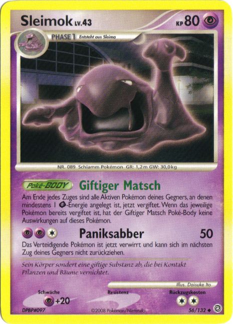 Sleimok 56 — Rätselhafte Wunder (German Pokémon TCG card)