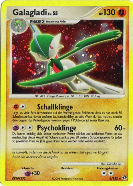 Galagladi 6 — Rätselhafte Wunder (German Pokémon TCG card)