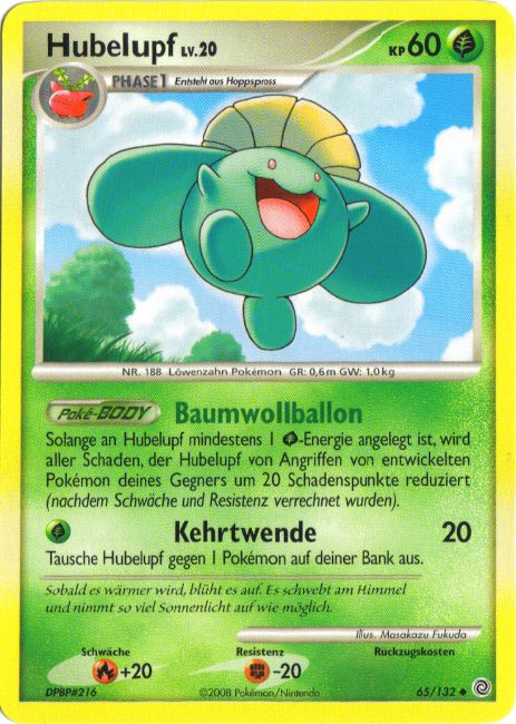 Hubelupf 65 — Rätselhafte Wunder (German Pokémon TCG card)
