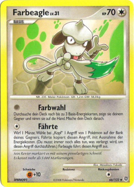 Farbeagle 66 — Rätselhafte Wunder (German Pokémon TCG card)