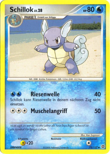 Schillok 75 — Rätselhafte Wunder (German Pokémon TCG card)