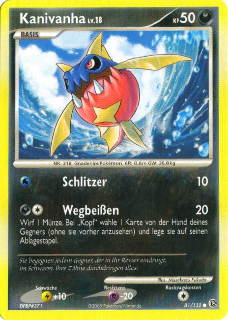 Kanivanha 81 — Rätselhafte Wunder (German Pokémon TCG card)
