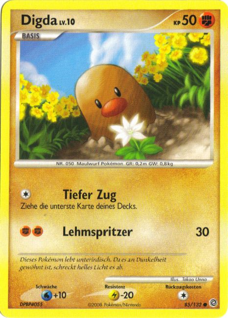 Digda 85 — Rätselhafte Wunder (German Pokémon TCG card)