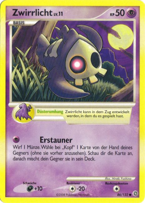 Zwirrlicht 86 — Rätselhafte Wunder (German Pokémon TCG card)