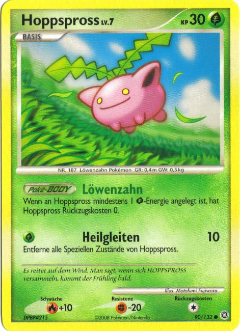 Hoppspross 90 — Rätselhafte Wunder (German Pokémon TCG card)