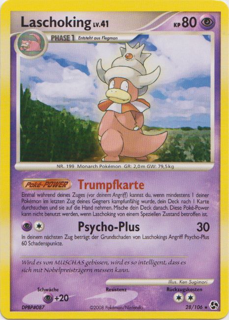 Laschoking 28 — Epische Begegnungen (German Pokémon TCG card)