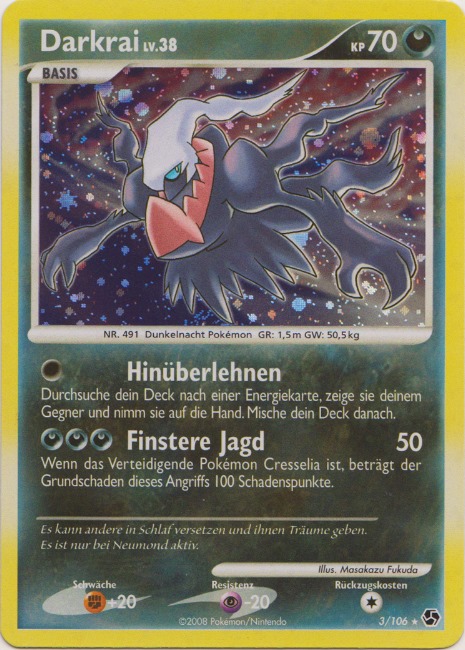 Darkrai 3 — Epische Begegnungen (German Pokémon TCG card)