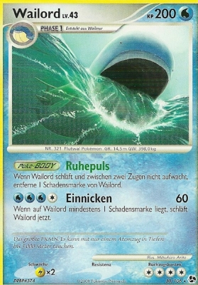 Wailord 30 — Epische Begegnungen (German Pokémon TCG card)