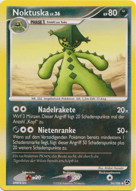 Noktuska 34 — Epische Begegnungen (German Pokémon TCG card)