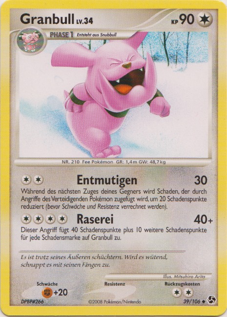 Granbull 39 — Epische Begegnungen (German Pokémon TCG card)