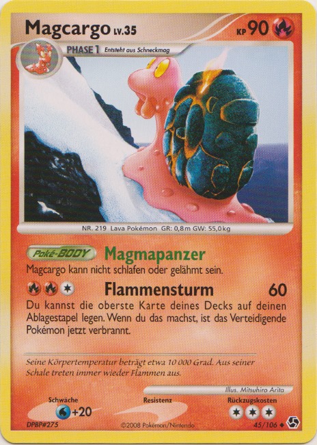 Magcargo 45 — Epische Begegnungen (German Pokémon TCG card)