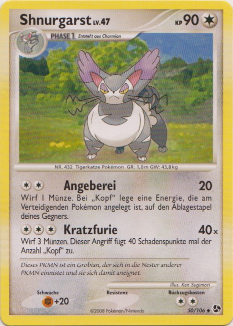 Shnurgarst 50 — Epische Begegnungen (German Pokémon TCG card)
