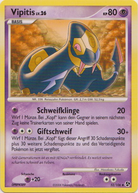 Vipitis 52 — Epische Begegnungen (German Pokémon TCG card)