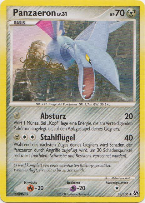 Panzaeron 53 — Epische Begegnungen (German Pokémon TCG card)