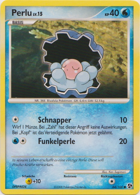Perlu 64 — Epische Begegnungen (German Pokémon TCG card)