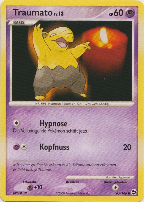 Traumato 65 — Epische Begegnungen (German Pokémon TCG card)