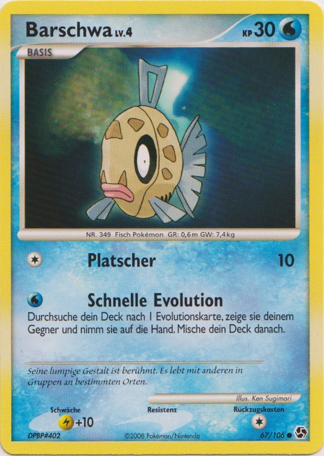 Barschwa 67 — Epische Begegnungen (German Pokémon TCG card)