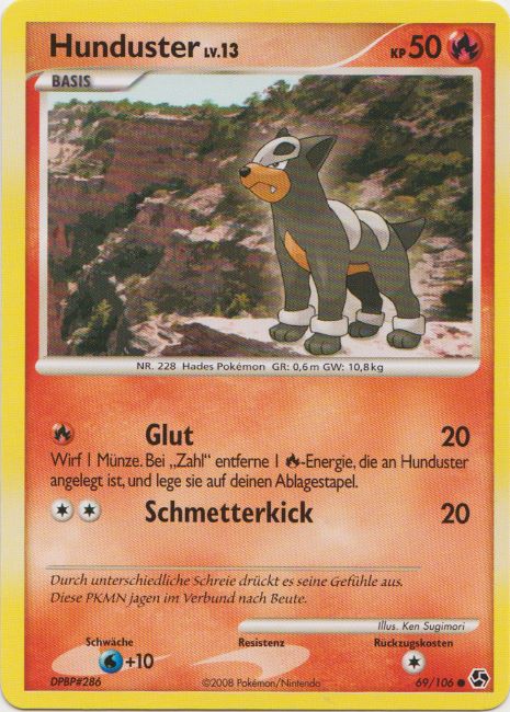 Hunduster 69 — Epische Begegnungen (German Pokémon TCG card)