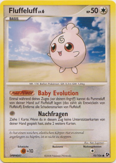 Fluffeluff 70 — Epische Begegnungen (German Pokémon TCG card)