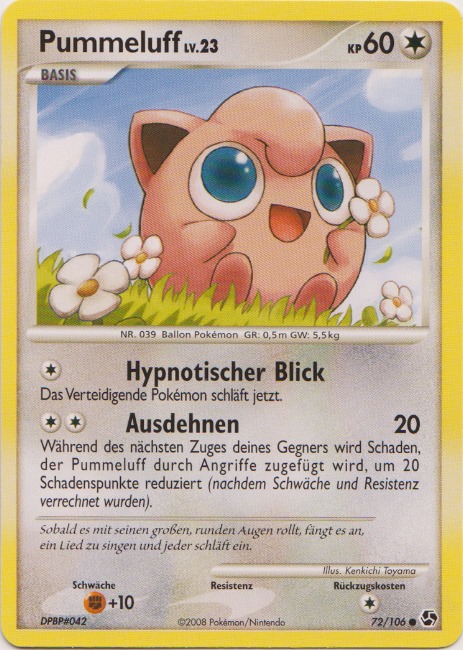 Pummeluff 72 — Epische Begegnungen (German Pokémon TCG card)