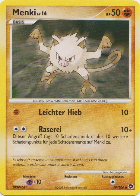 Menki 79 — Epische Begegnungen (German Pokémon TCG card)