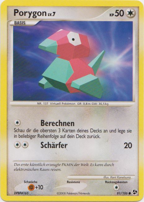 Porygon 81 — Epische Begegnungen (German Pokémon TCG card)