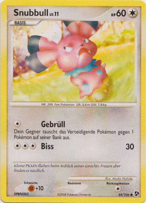 Snubbull 84 — Epische Begegnungen (German Pokémon TCG card)