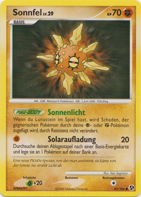Sonnfel 85 — Epische Begegnungen (German Pokémon TCG card)