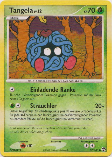Tangela 87 — Epische Begegnungen (German Pokémon TCG card)