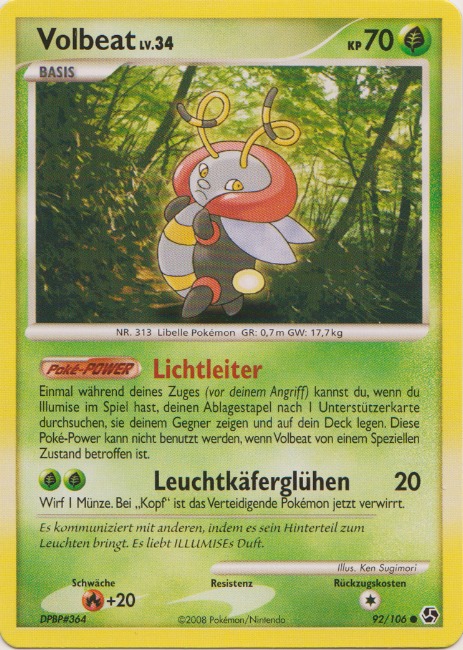 Volbeat 92 — Epische Begegnungen (German Pokémon TCG card)