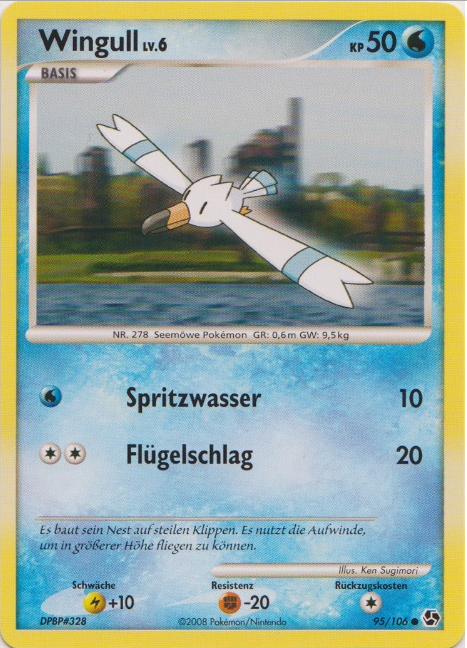 Wingull 95 — Epische Begegnungen (German Pokémon TCG card)