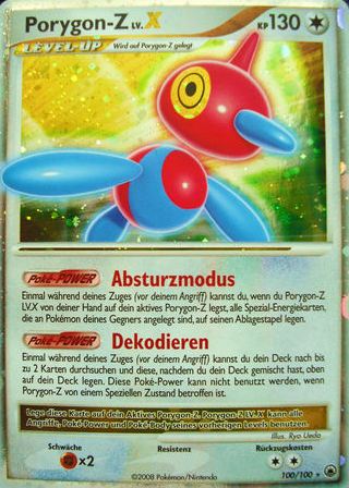 Porygon-Z 100 — Majestätischer Morgen (German Pokémon TCG card)