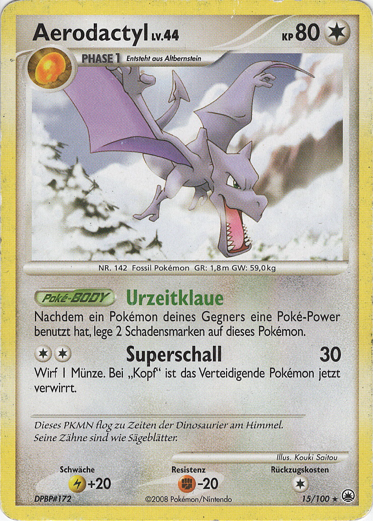 Aerodactyl 15 — Majestätischer Morgen (German Pokémon TCG card)