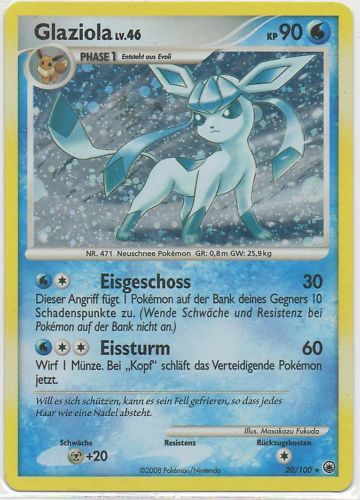 Glaziola 20 — Majestätischer Morgen (German Pokémon TCG card)