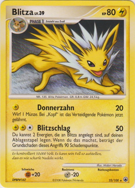 Blitza 23 — Majestätischer Morgen (German Pokémon TCG card)